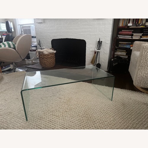 Used CB2 Peekaboo Glass Coffee Table for sale on AptDeco