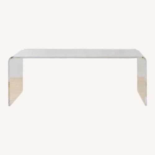 Used CB2 Peekaboo Glass Coffee Table for sale on AptDeco