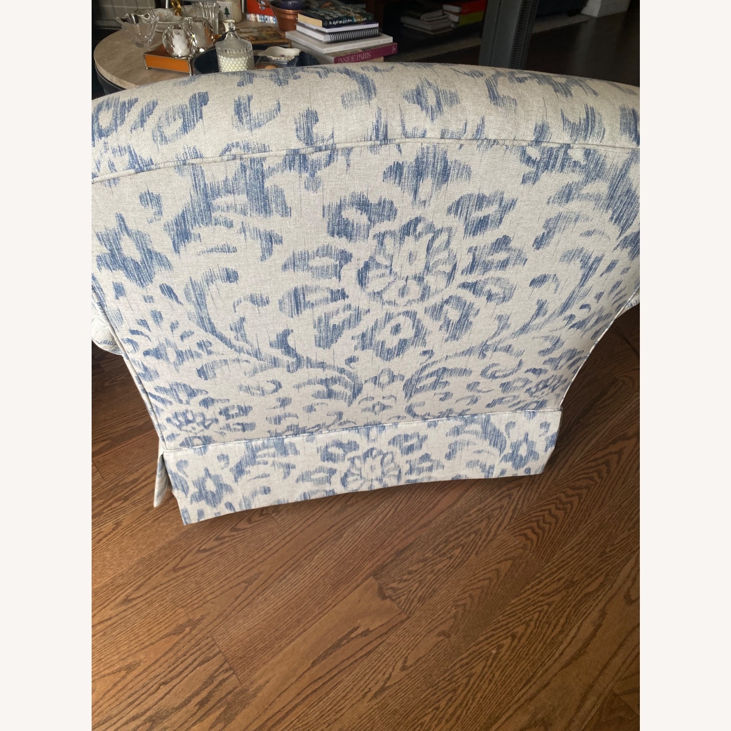 Two Custom K2 Home Fabric Chairs - image-1