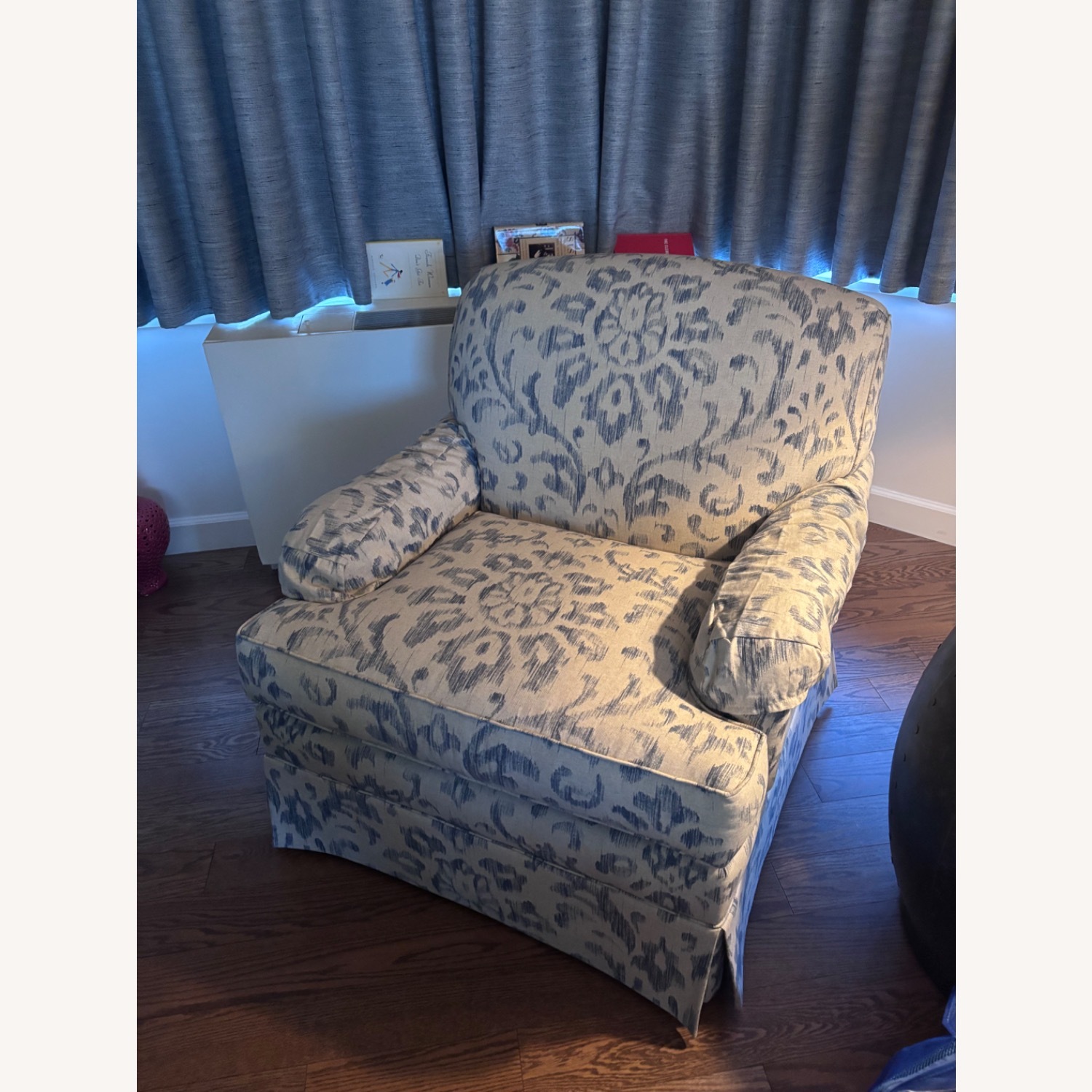 Two Custom K2 Home Fabric Chairs - image-3