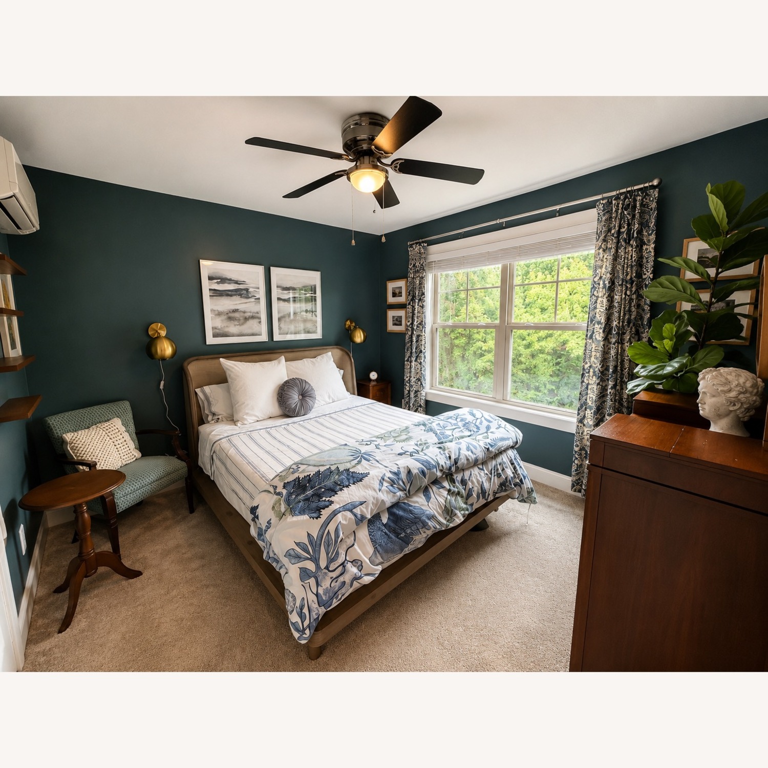 Joybird Vera Light Gray Wood Queen Bed - image-1