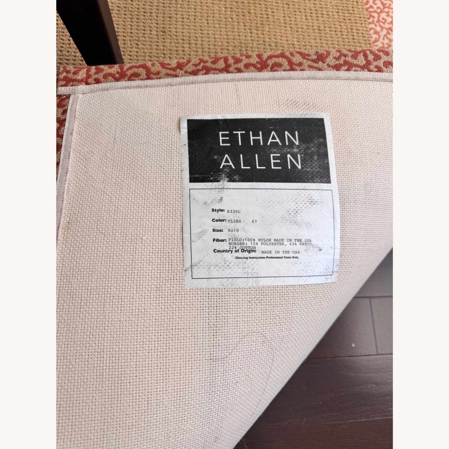 Ethan Allen Area Rug 8' x 10' - image-4