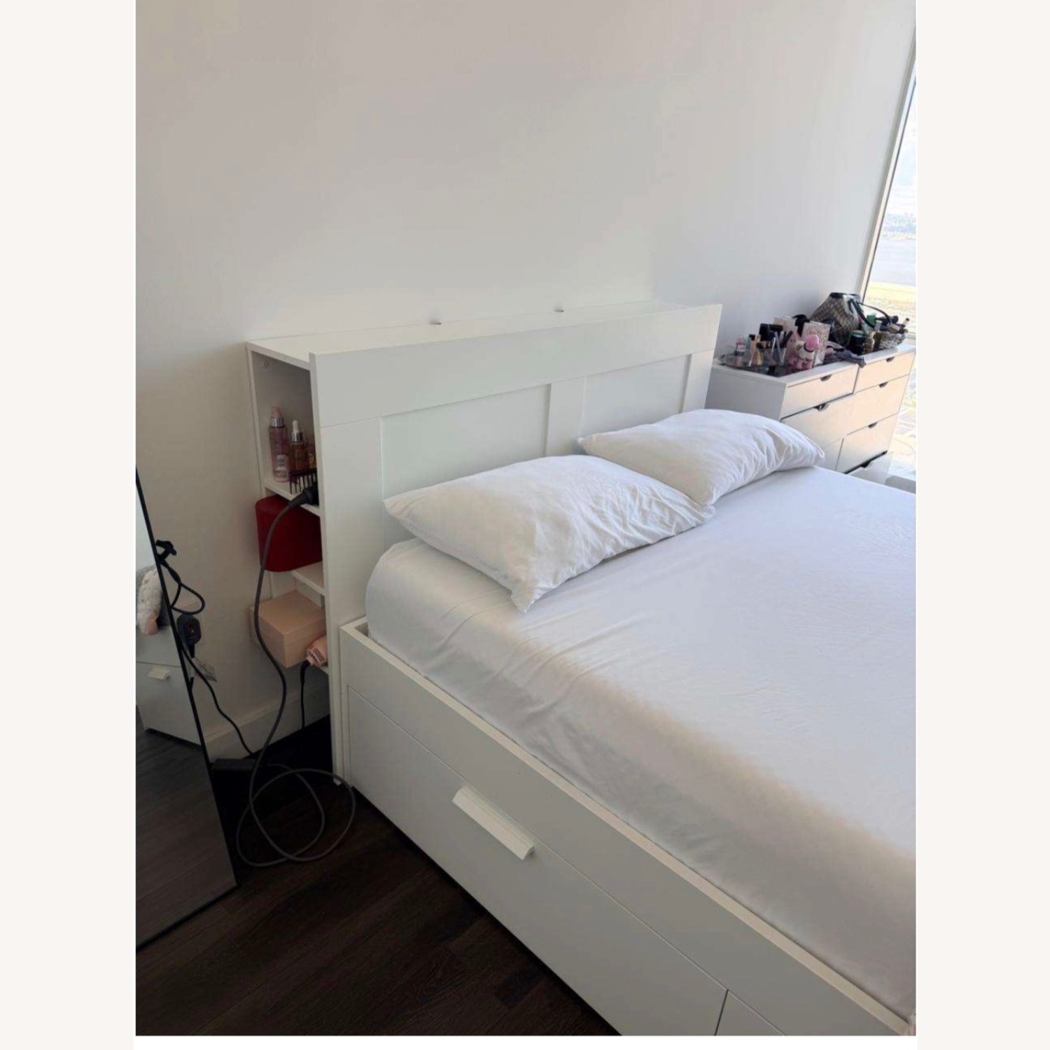 IKEA Brimnes Bed With Headboard - image-3