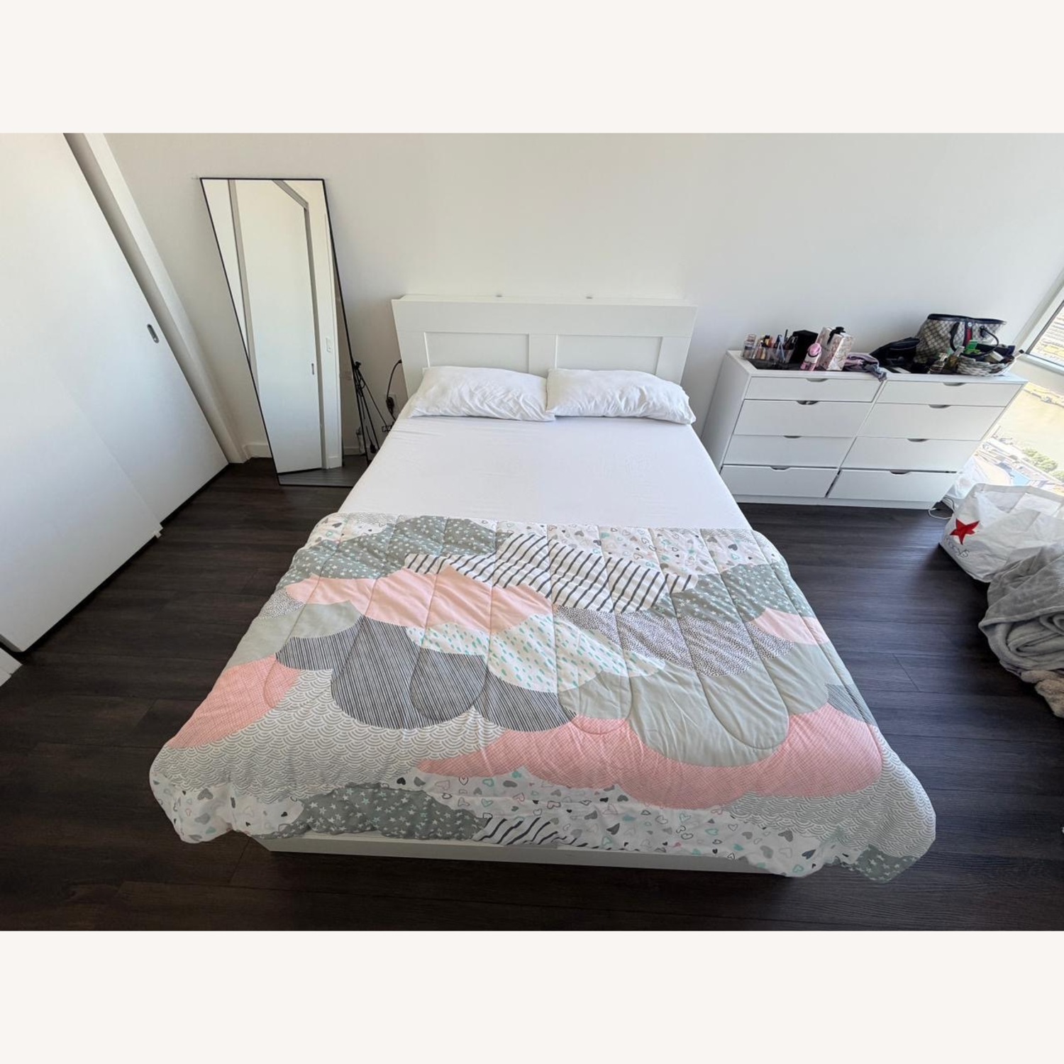 IKEA Brimnes Bed With Headboard - image-1
