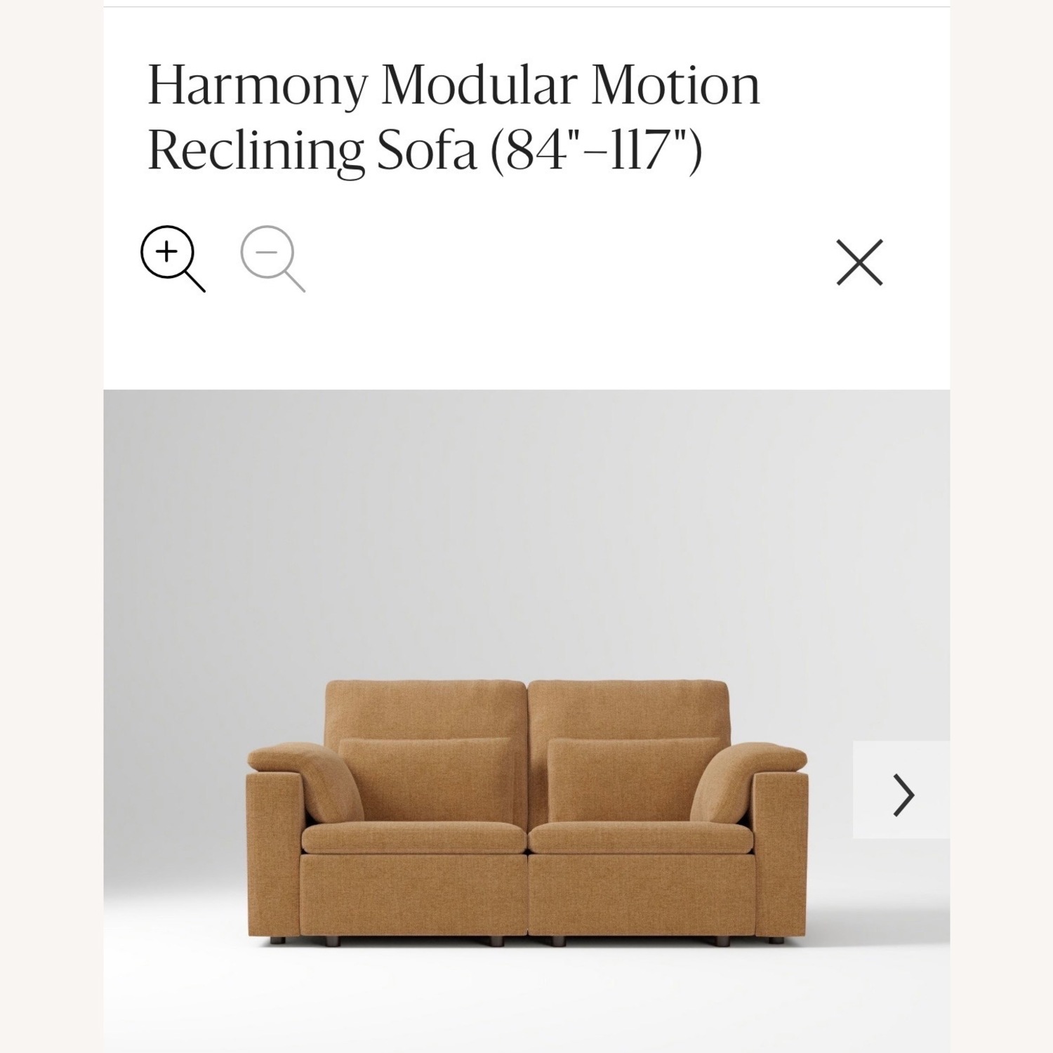 West Elm Light Brown Harmony Modular Motion Reclining Sofa - image-7