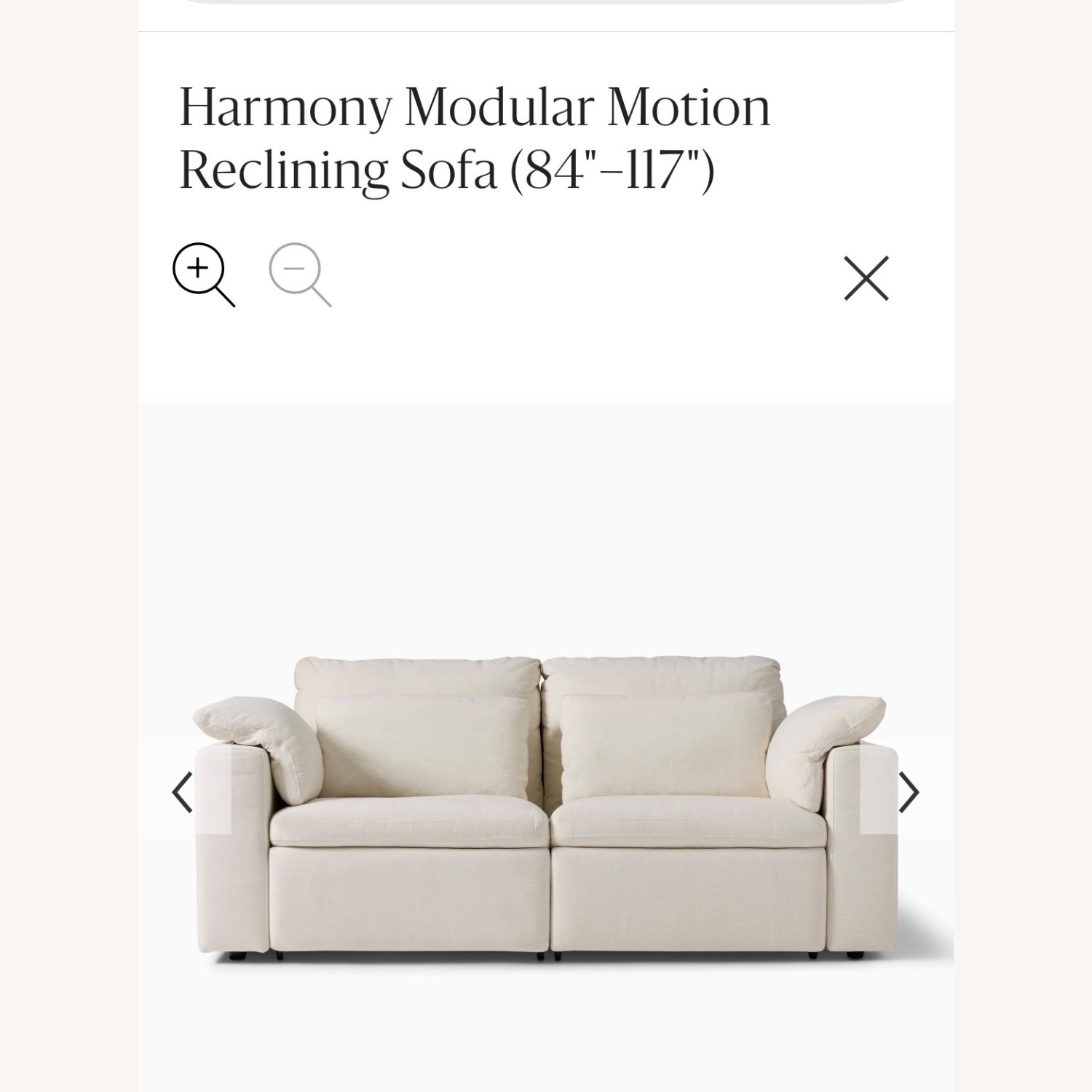 West Elm Light Brown Harmony Modular Motion Reclining Sofa - image-5