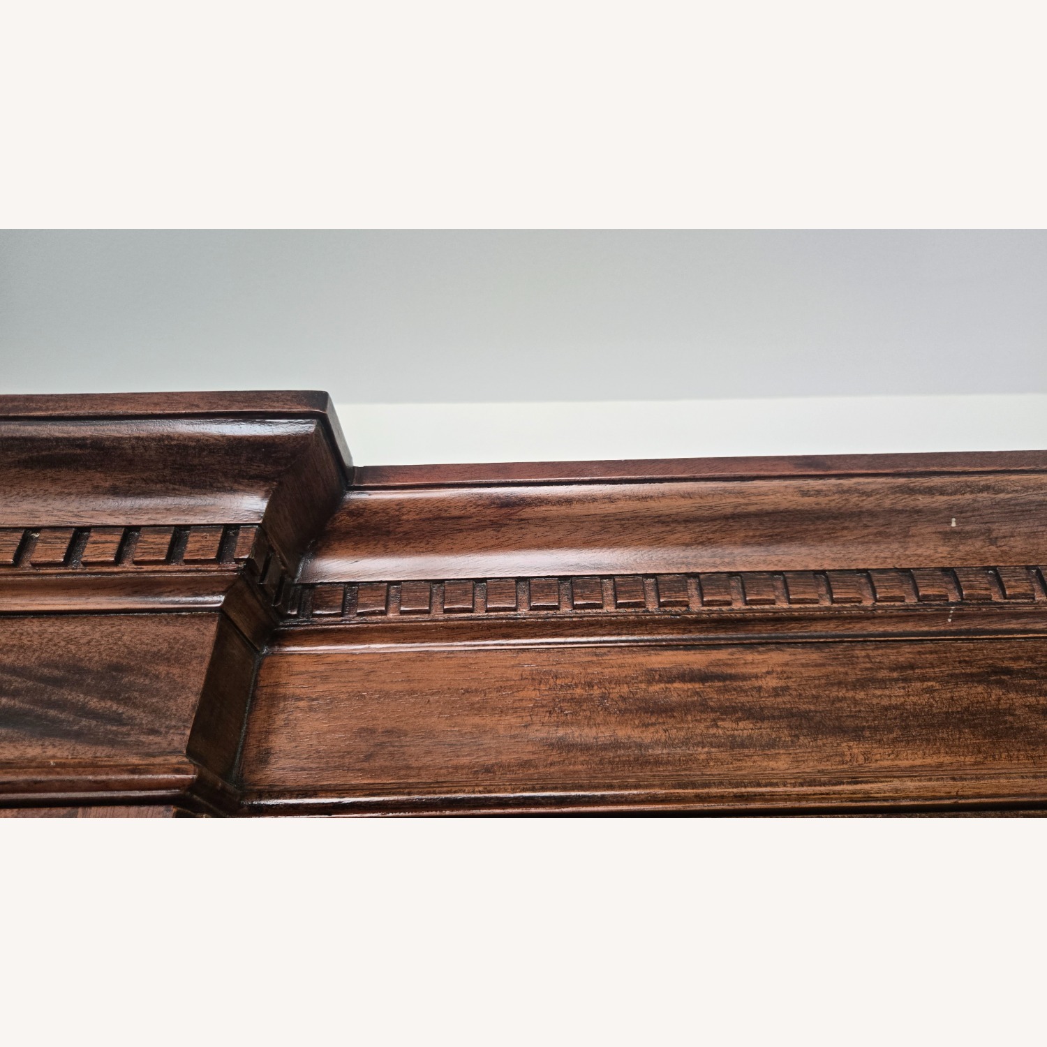 Vintage/Antique Dark Brown Wood Breakfront - image-6