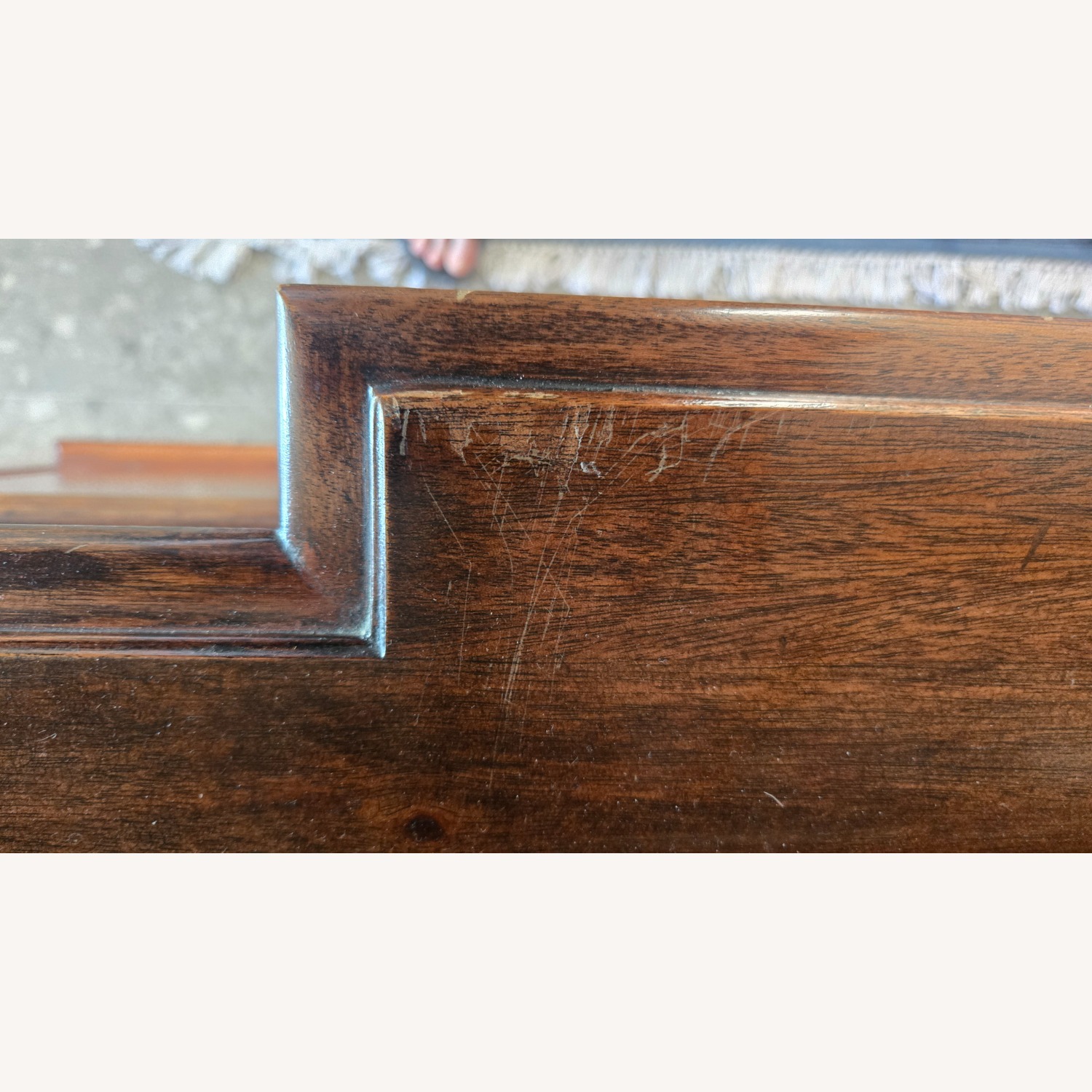 Vintage/Antique Dark Brown Wood Breakfront - image-4