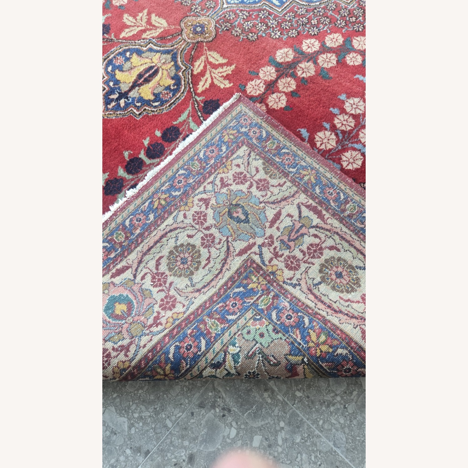 1930s Iranian Wool Area Rug 9' x 13' - image-5