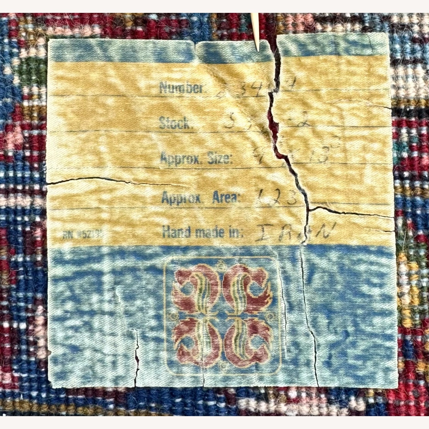 1930s Iranian Wool Area Rug 9' x 13' - image-6