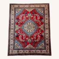 1930s Iranian Wool Area Rug 9' x 13'