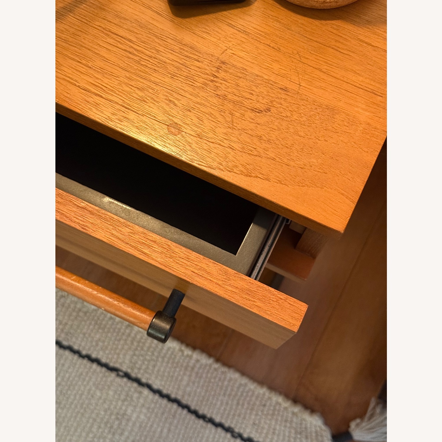 West Elm Nash C-Base Nightstand - Teak, Set of 2 - image-3