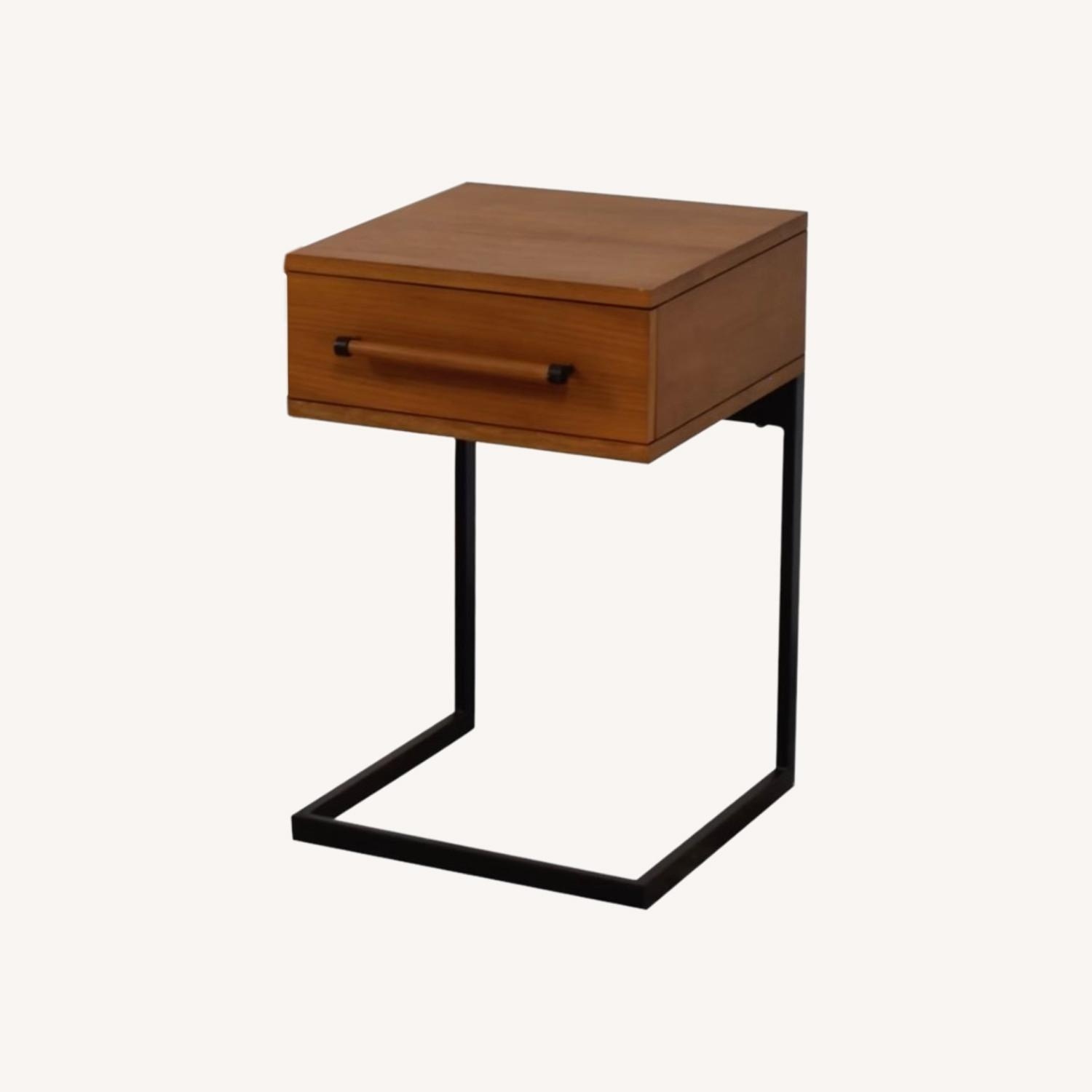 West Elm Nash C-Base Nightstand - Teak, Set of 2 - image-6