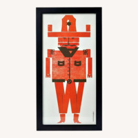 Vintage/Antique Orange Wall Art