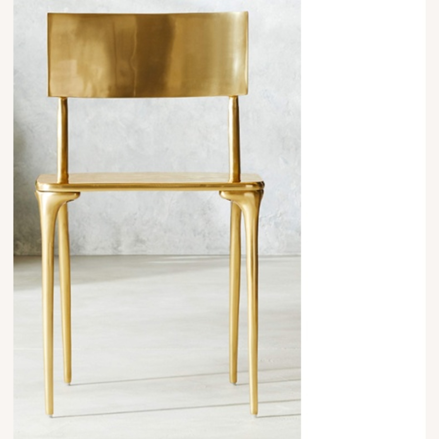 CB2 Oro Gold Metal Accent Chair - image-4