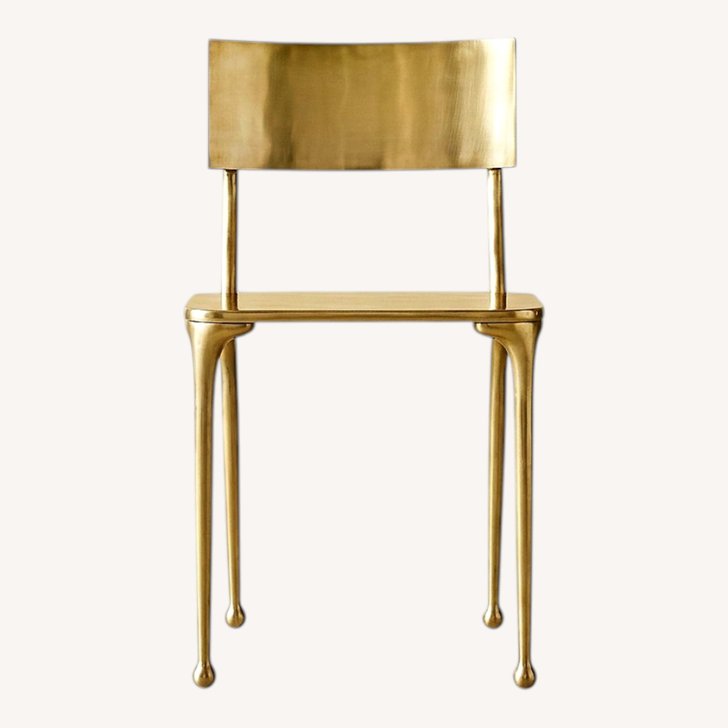 CB2 Oro Gold Metal Accent Chair - image-0