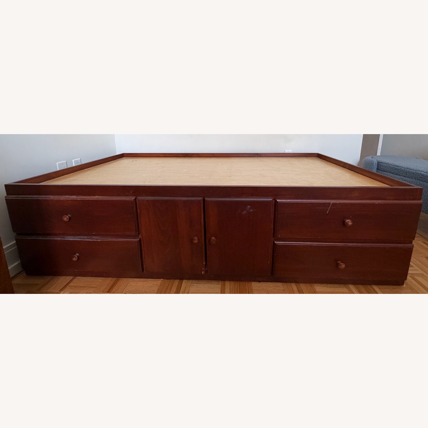 Solid Wood Twin Storage Bed - image-2