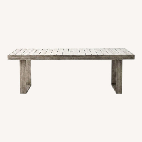 Used West Elm Portside Light Gray Wood Patio Furniture for sale on AptDeco
