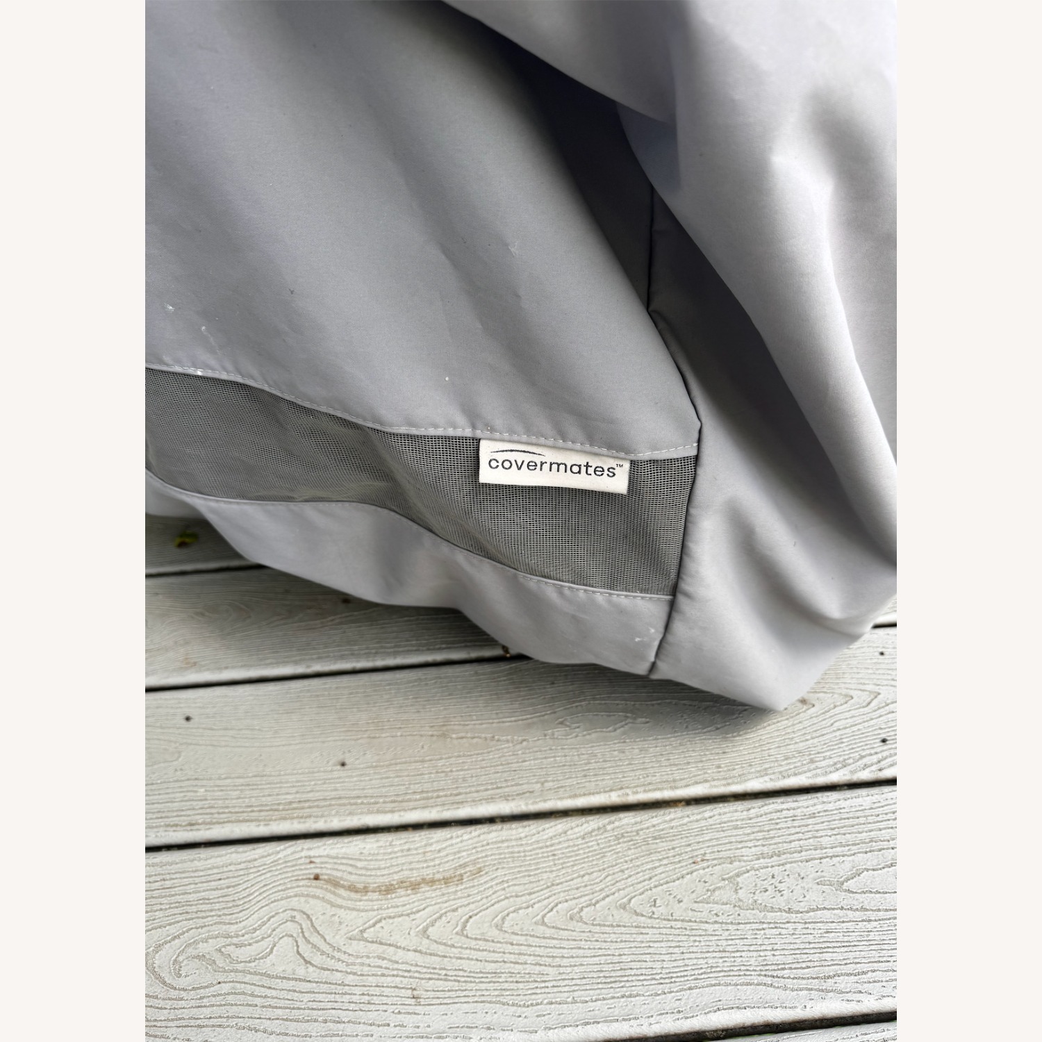 West Elm Portside Light Gray Wood Patio Furniture - image-5