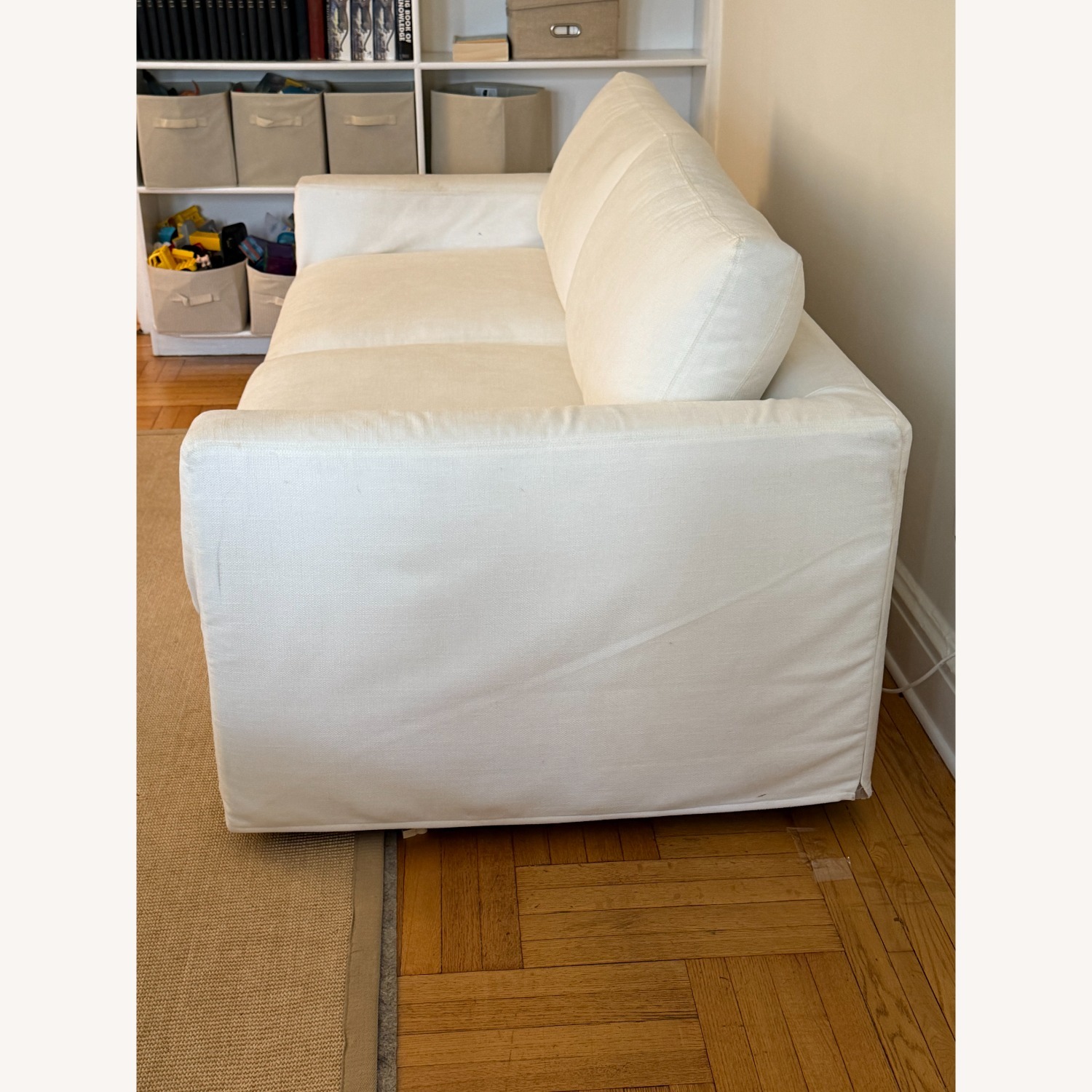 Pottery Barn Carmel White Sleeper Sofa - image-3