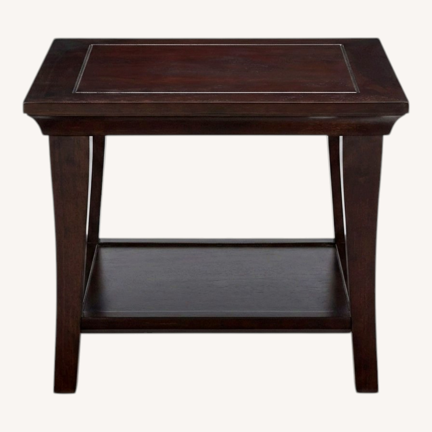 Pottery Barn Metropolitan Light Brown Side Table - image-0