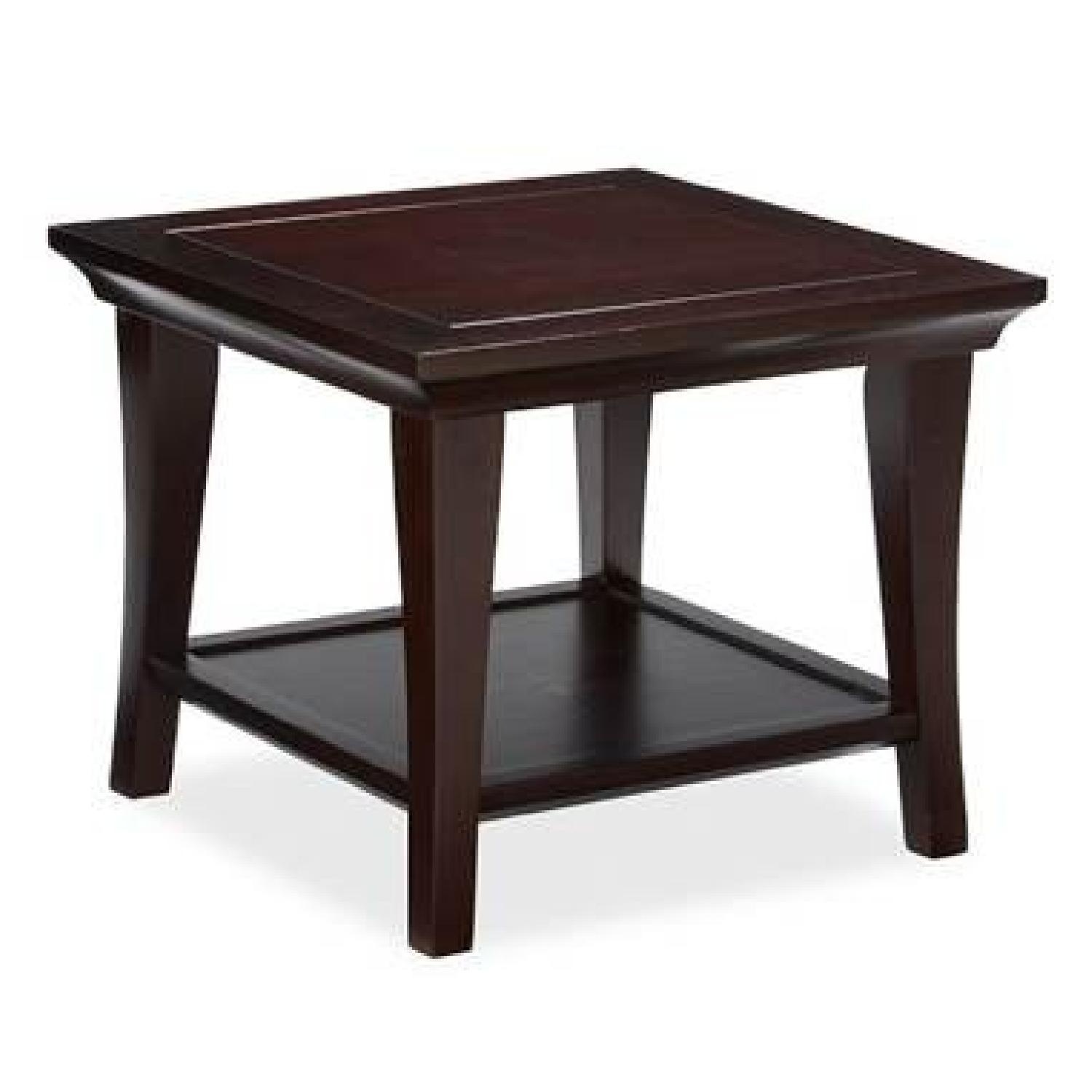 Pottery Barn Metropolitan Light Brown Side Table - image-4
