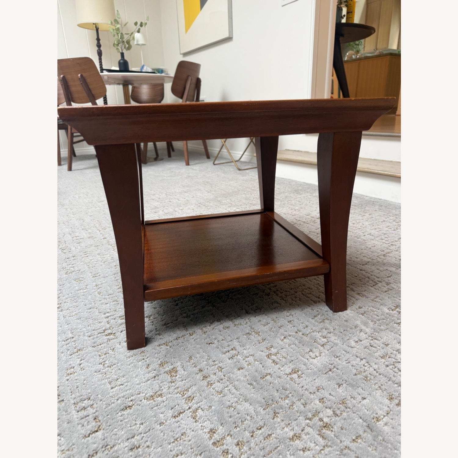 Pottery Barn Metropolitan Light Brown Side Table - image-2