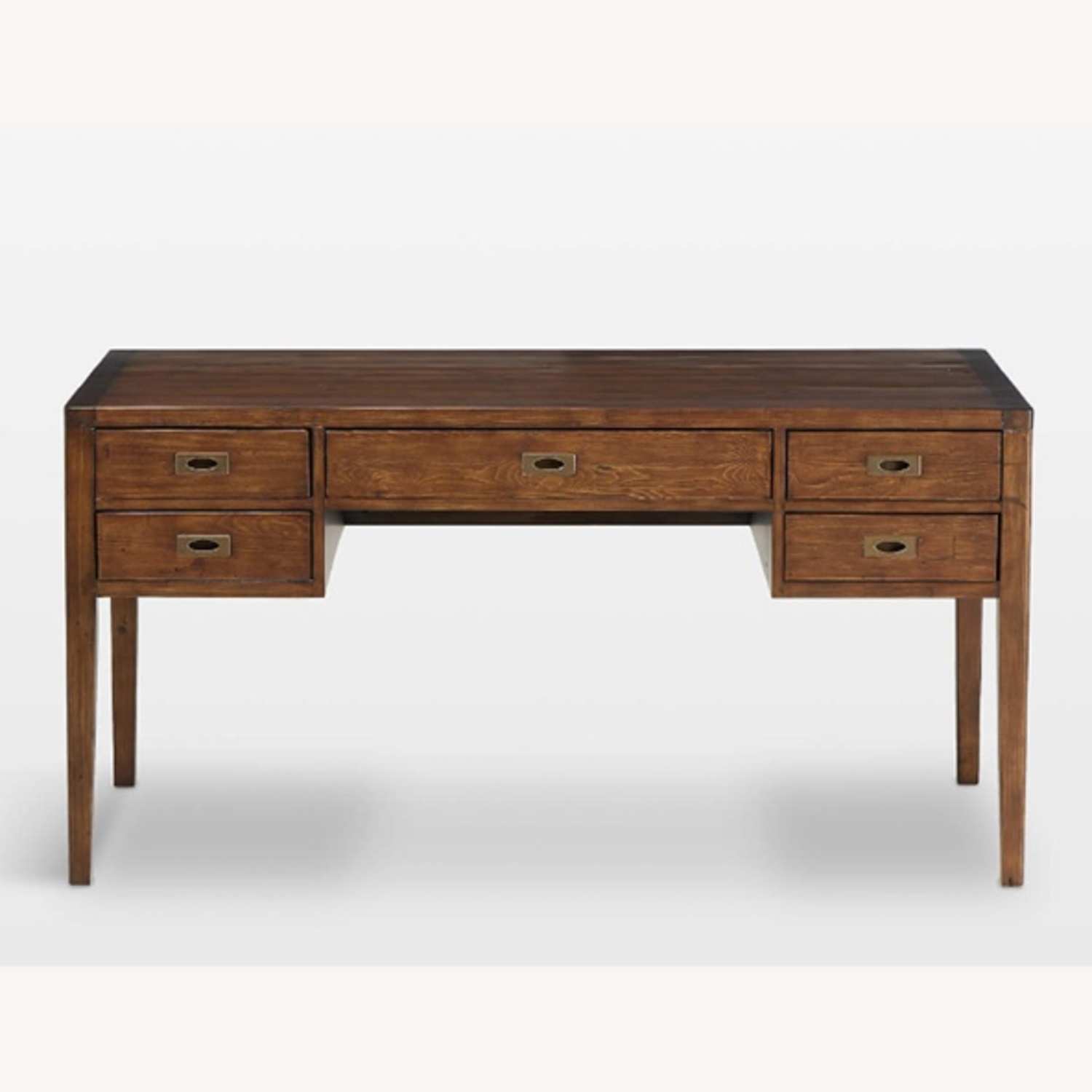 Crate & Barrel Morris 60" Chocolate Brown Desk - image-7