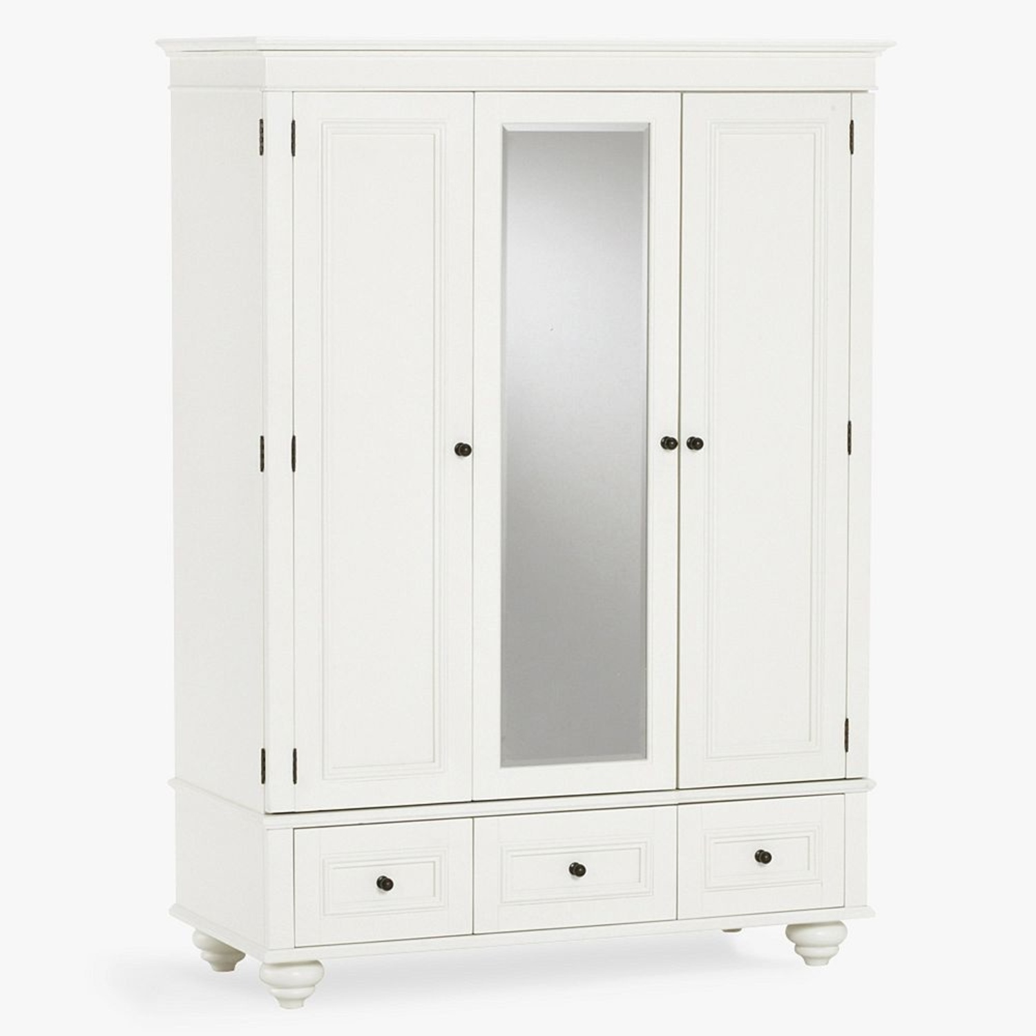 White Wood Armoire - image-5