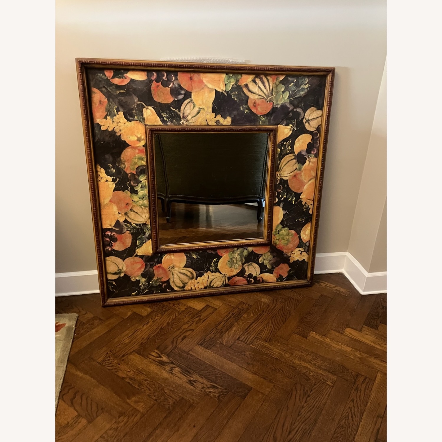 Vintage/Antique Wood Wall Mirror - image-1