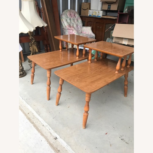 Used Vintage Two-tier Mid-Century 1960s End Tables  for sale on AptDeco