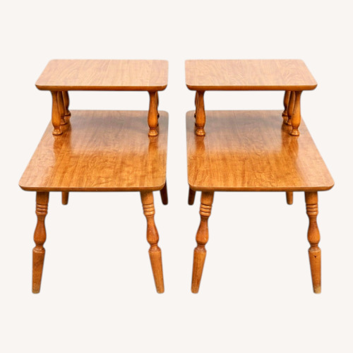 Used Vintage Two-tier Mid-Century 1960s End Tables for sale on AptDeco