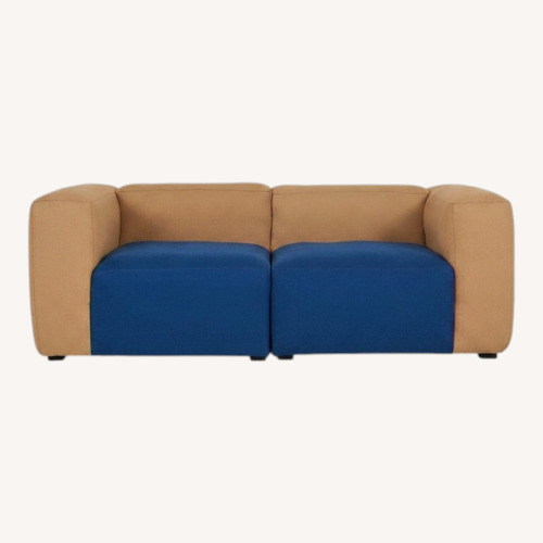 Used Hay Mags Blue Wool Blend 2 Seater Sofa for sale on AptDeco