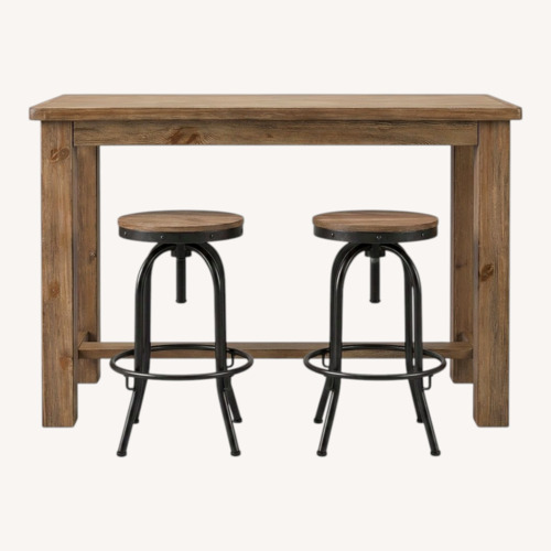 Used Raymour & Flanigan High-Top Dining Set (3 pcs) for sale on AptDeco