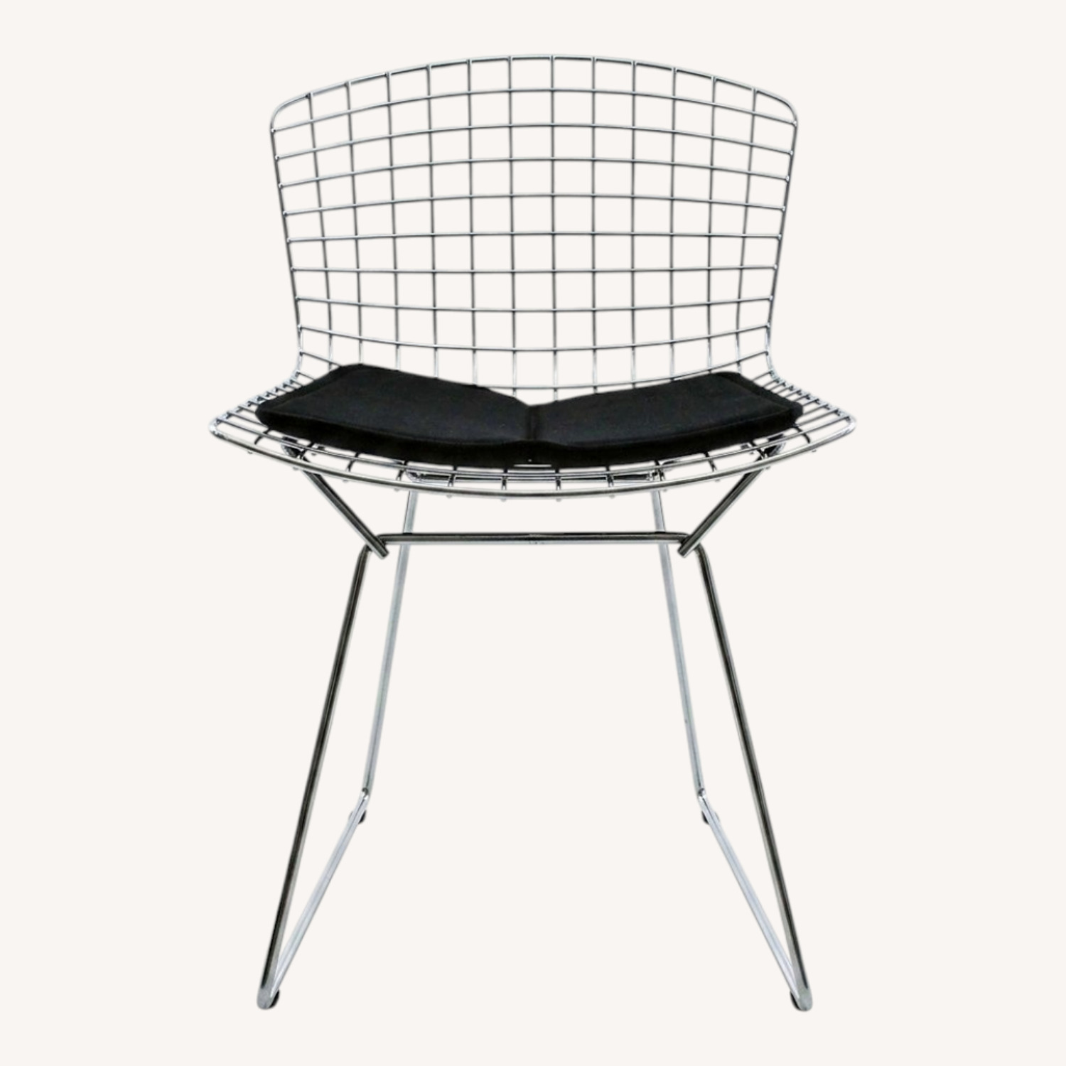 Bertoia Silver Metal Dining Chairs - image-0
