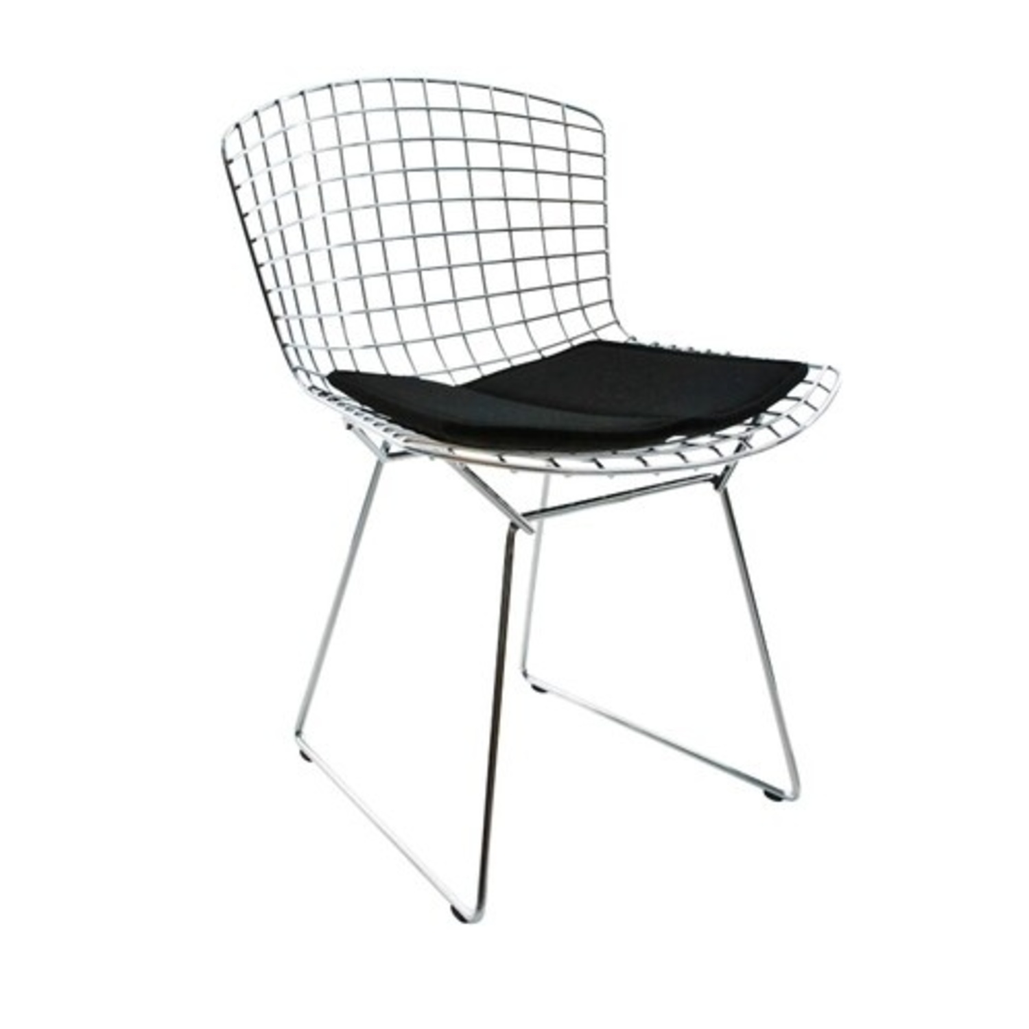 Bertoia Silver Metal Dining Chairs - image-5