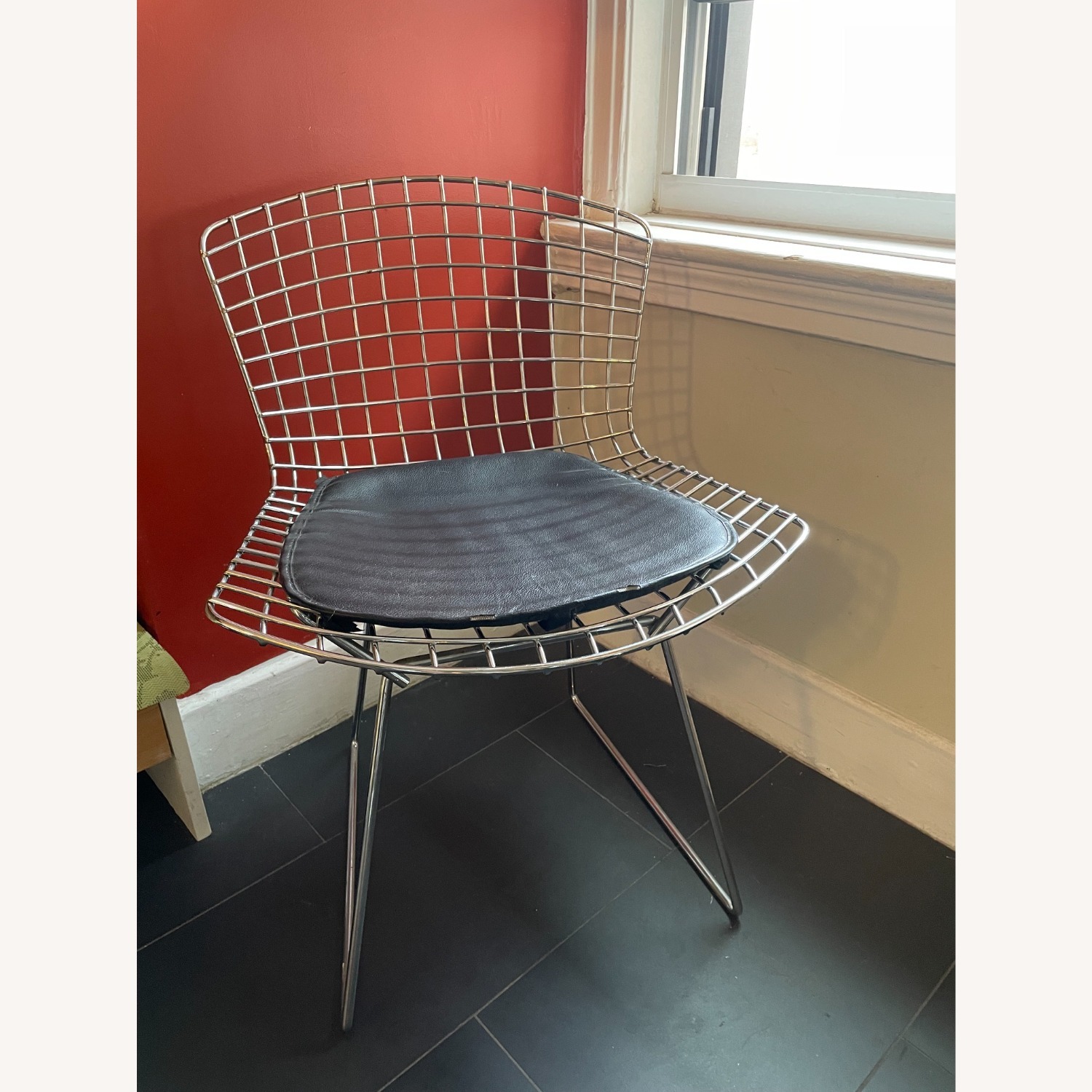 Bertoia Silver Metal Dining Chairs - image-2