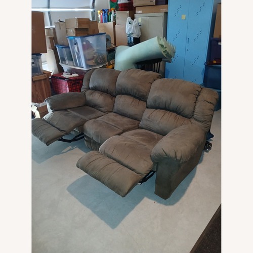 Used Dark Brown Fabric 3+ Seater Sofa for sale on AptDeco
