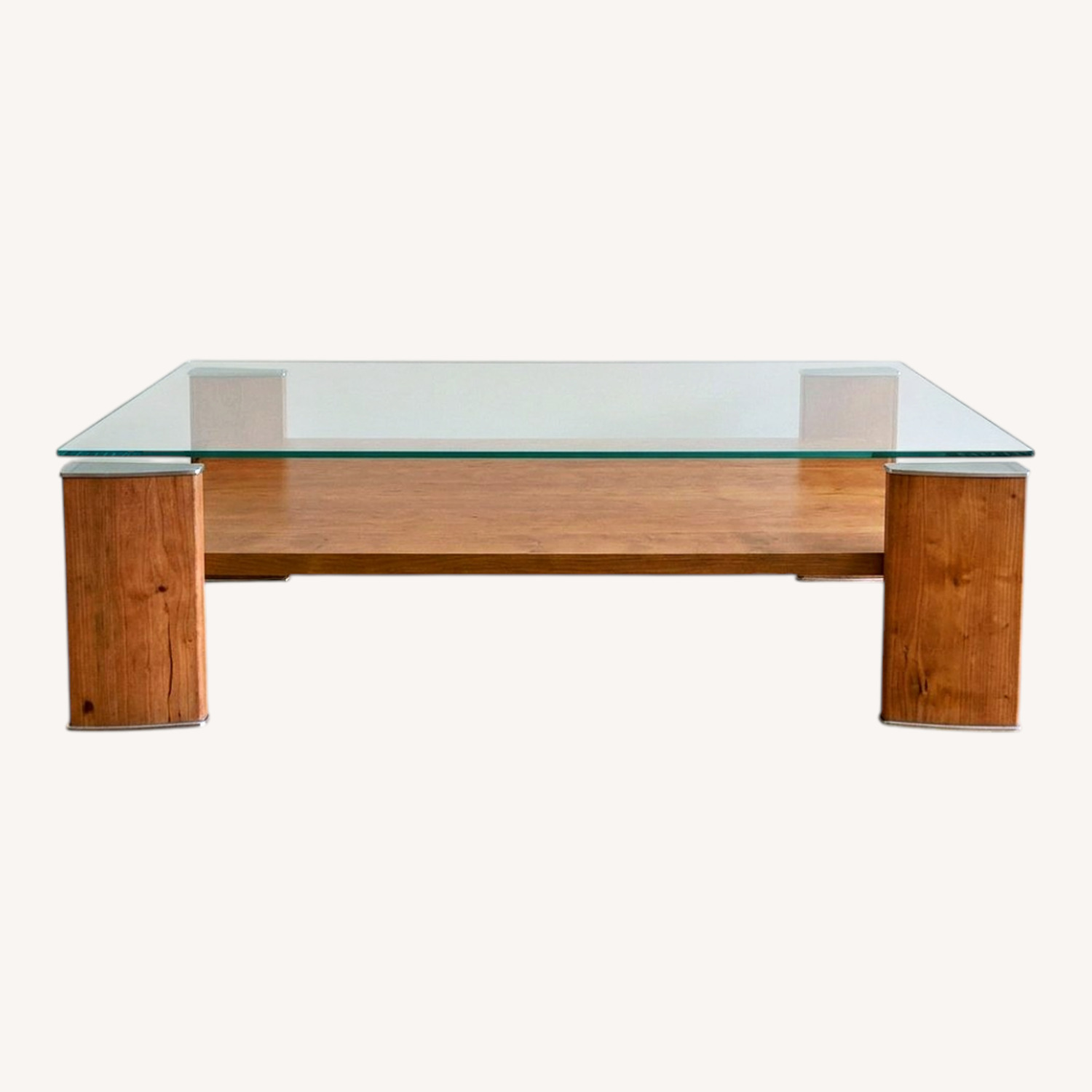 Natural Wood Coffee Table - image-0