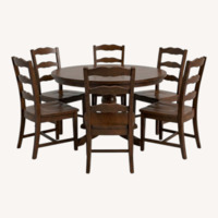 Dark Brown Wood Dining Sets