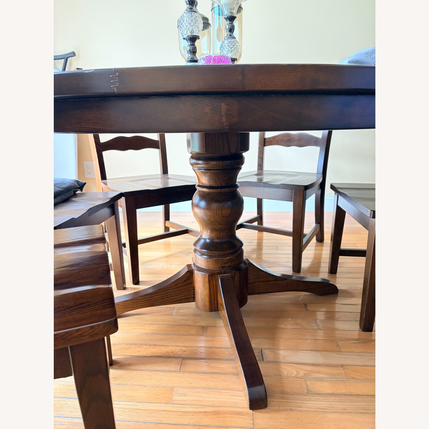 Dark Brown Wood Dining Sets - image-2