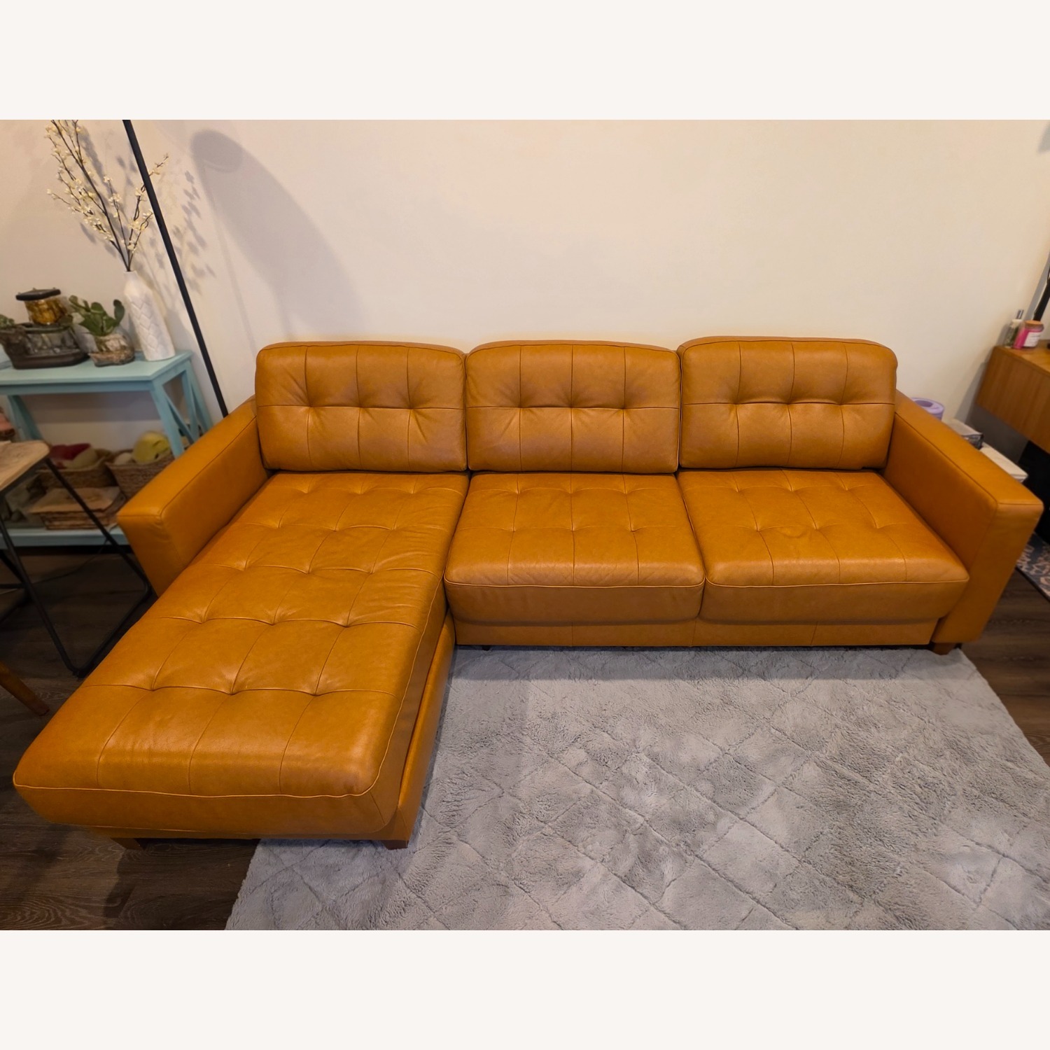 Luonto Noah Full XL Leather Sectional - image-1
