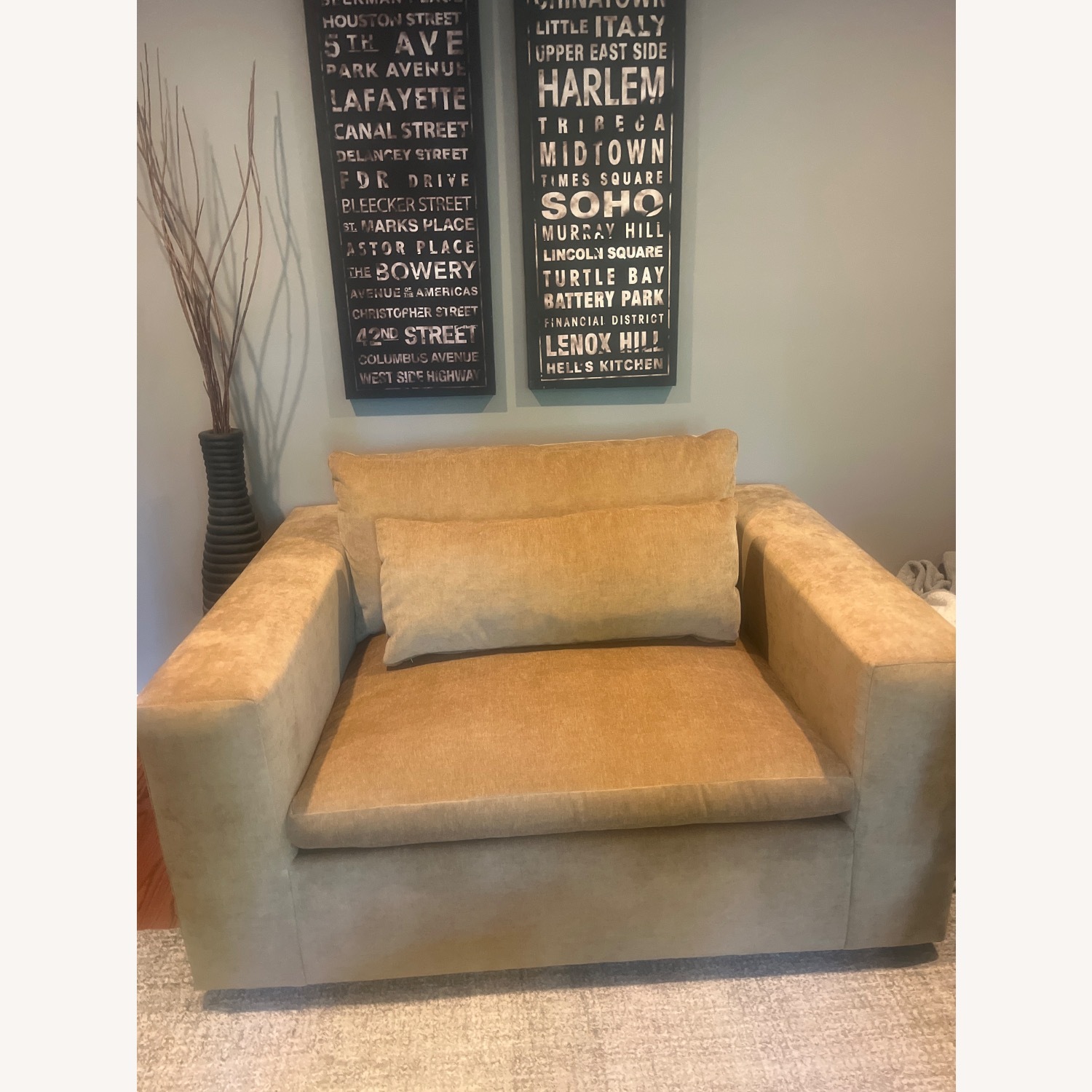 West Elm Harmony Modular Apartment Loveseat (56") - image-2