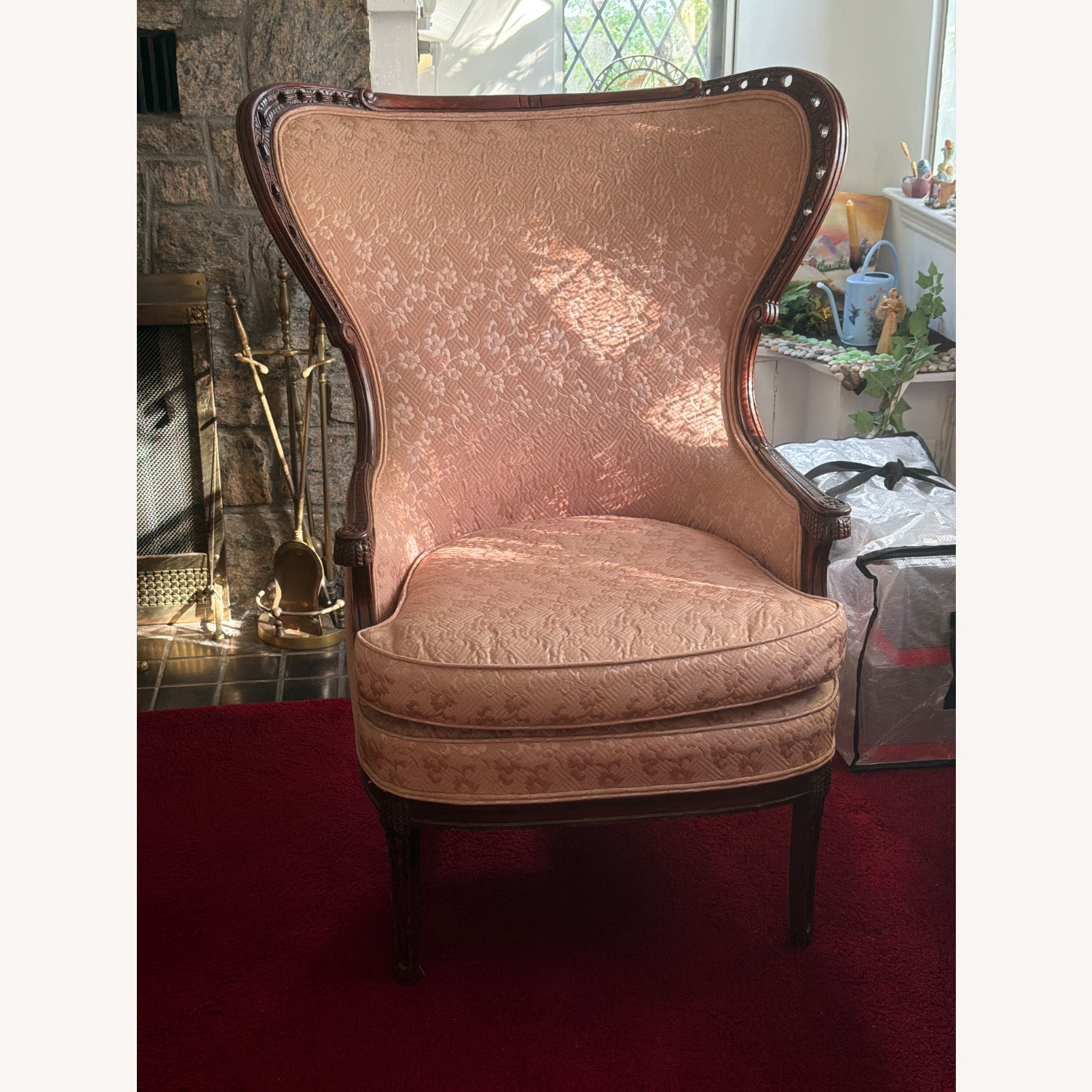 Antique Reupholstered Formal Chair - image-3