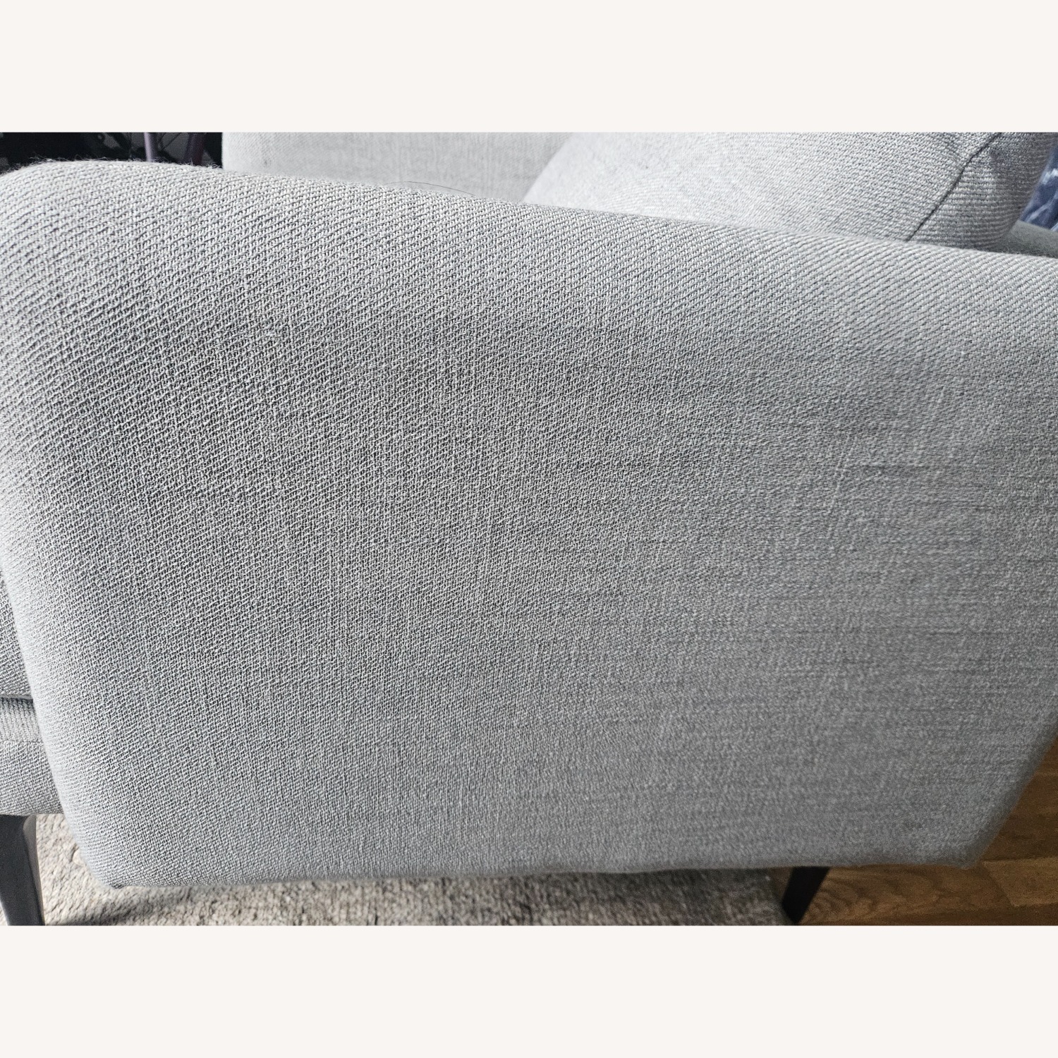 West Elm Light Gray Accent Chairs - image-3