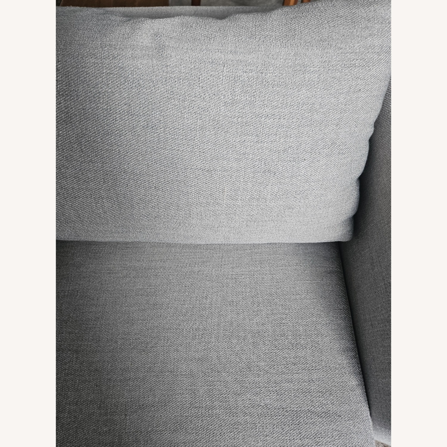 West Elm Light Gray Accent Chairs - image-4