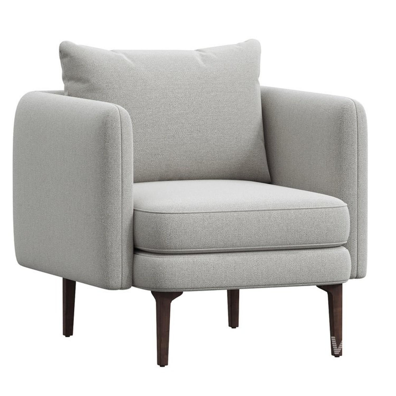 West Elm Light Gray Accent Chairs - image-9