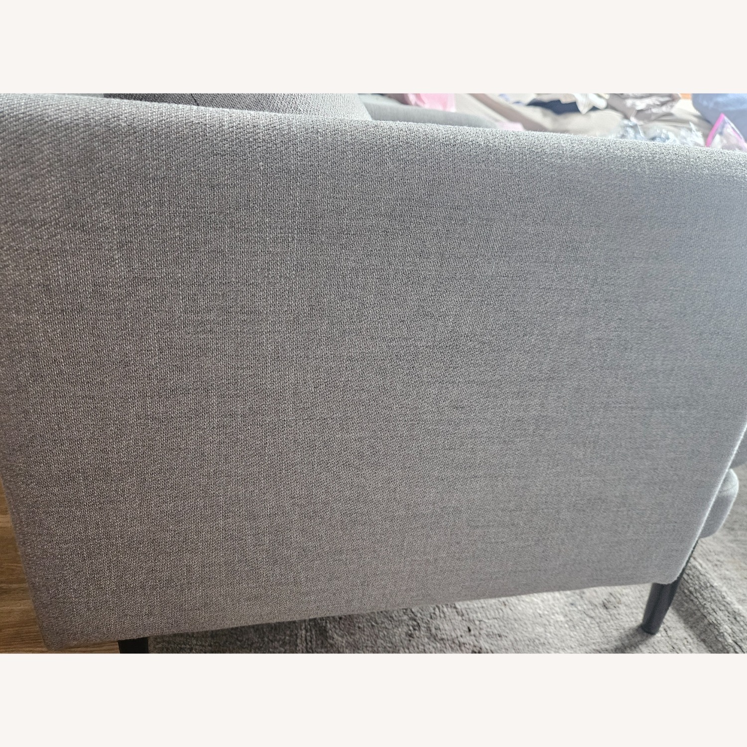 West Elm Light Gray Accent Chairs - image-6