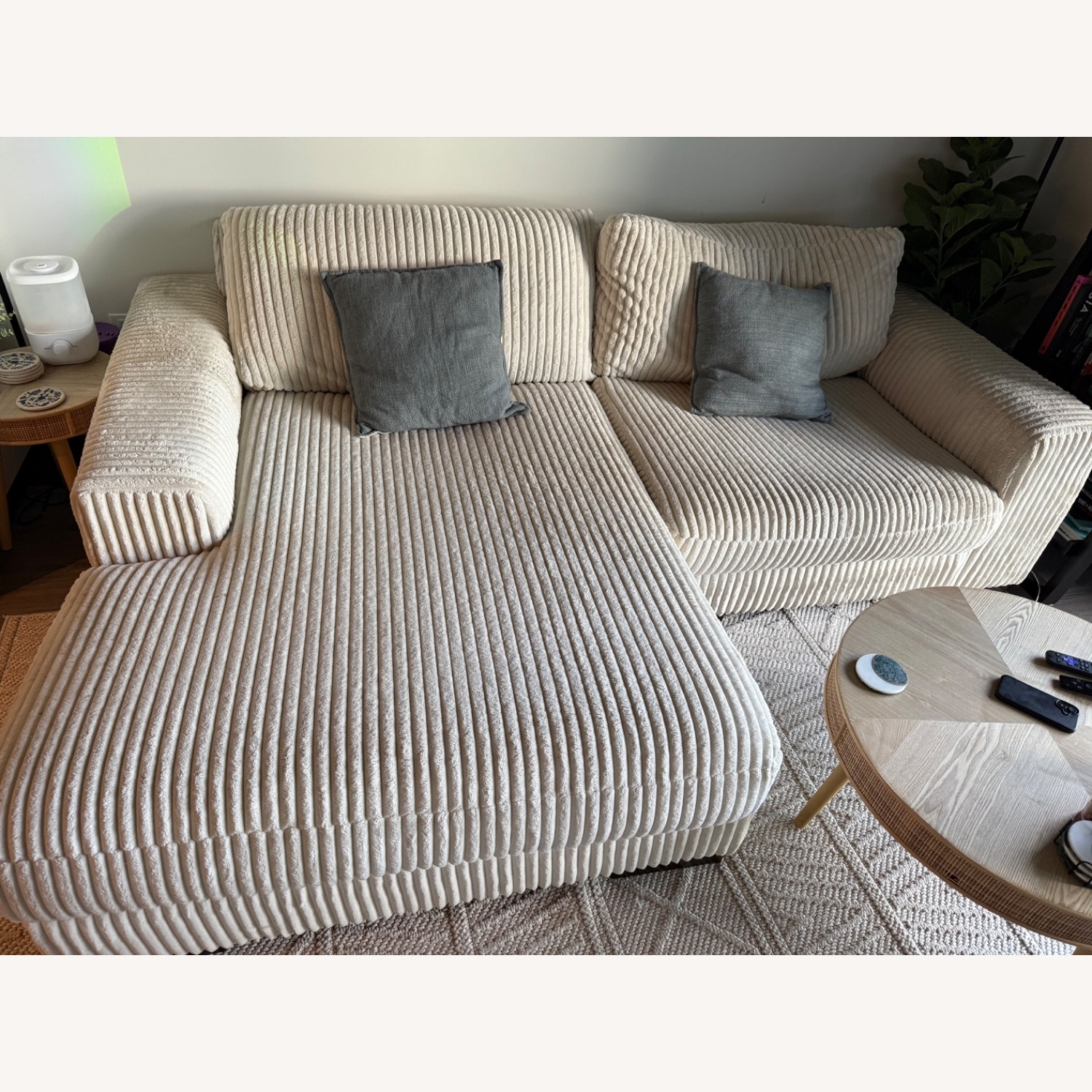 Ashley Furniture Lindyn White 2 Piece Sectional - image-2