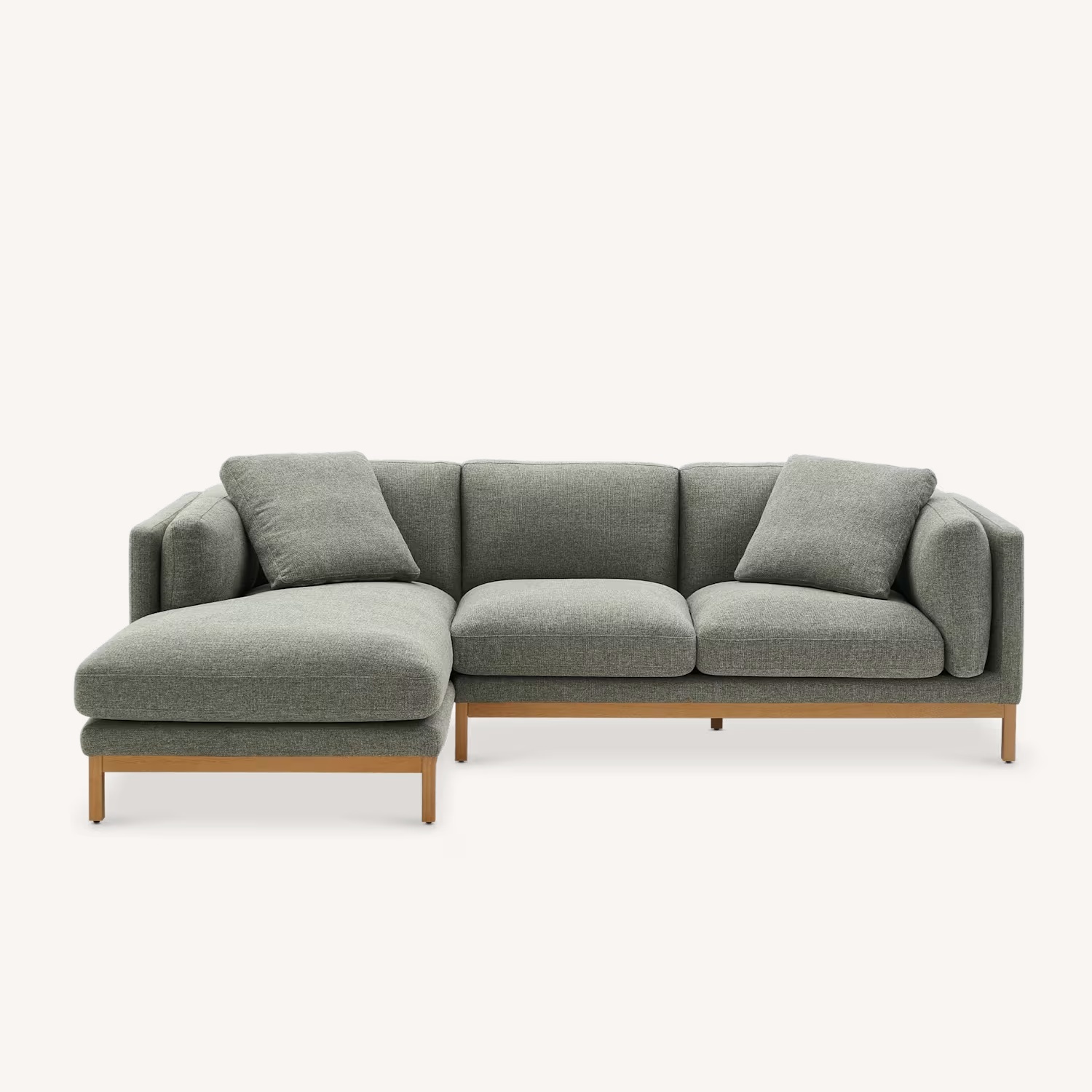 Castlery Owen Light Gray Fabric 2 Piece Sectional - image-5